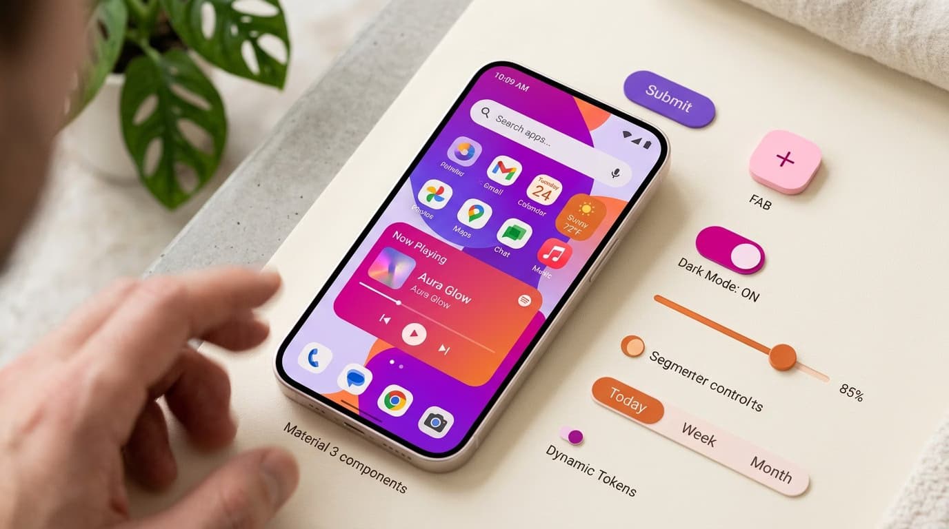 Material Design 3: Novedades, Tokens y Cuándo Usarlo