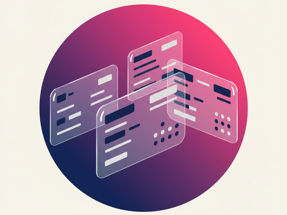 Ilustración de Glassmorphism: la tendencia UI de 2026 (ejemplos y cuándo usarlo)